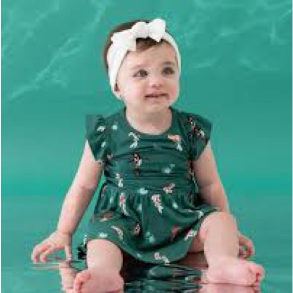 Kyte BABY Koi green Baby Outfit